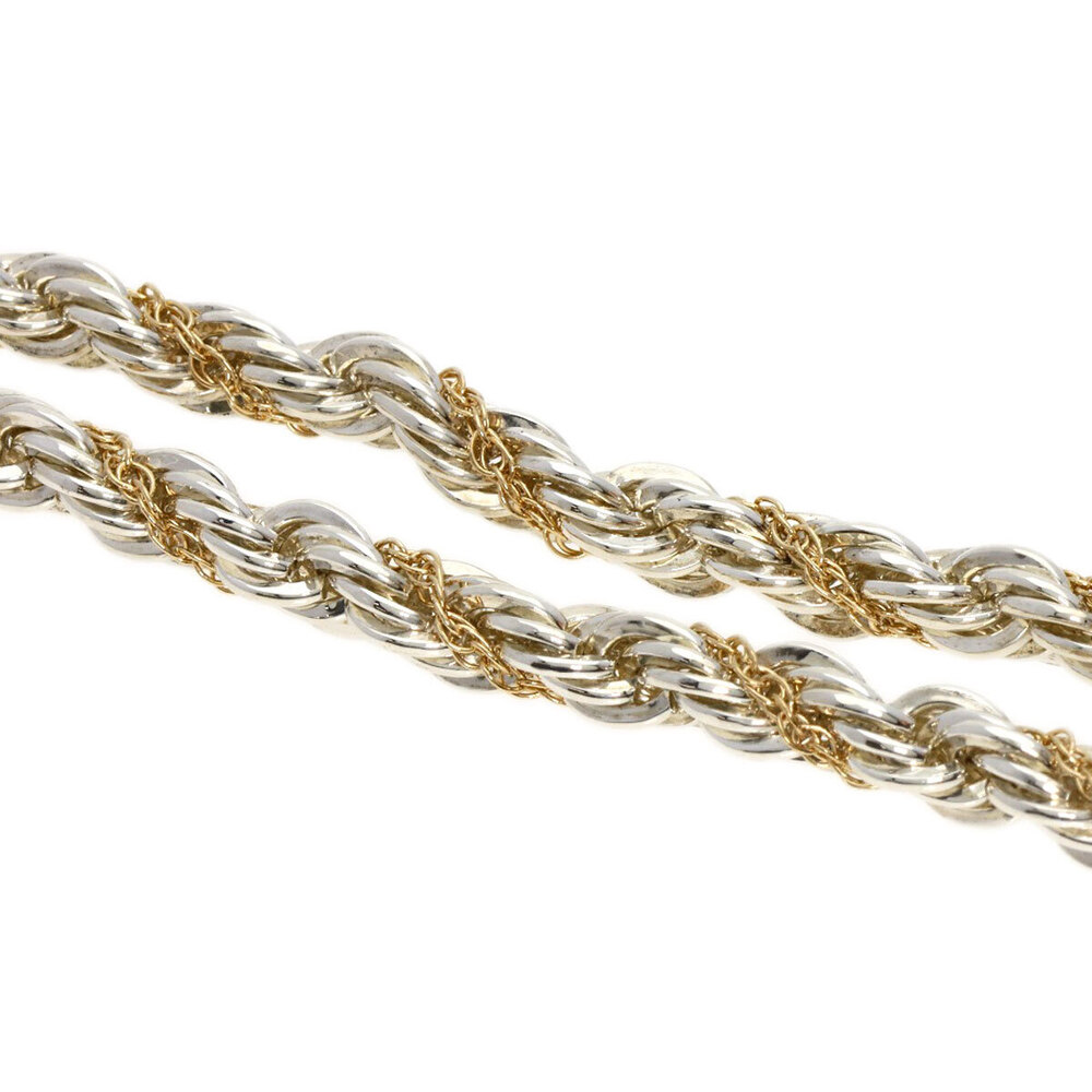 Tiffany Twisted Rope Necklace Silver Yellow Gold